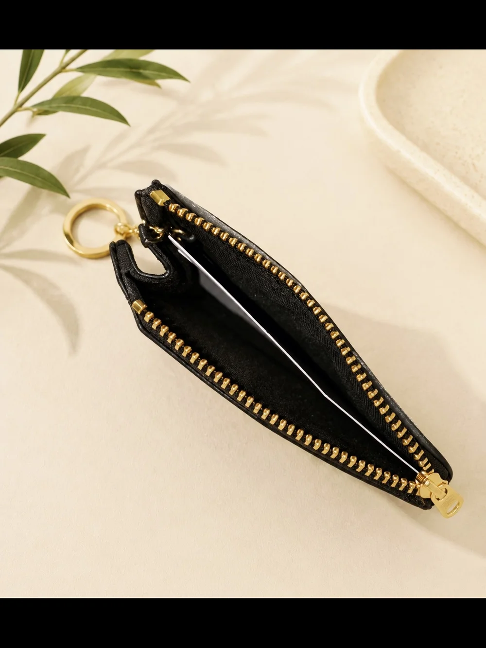 COACH Signature Loved Leather Card Case